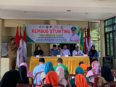Desa Semplak Barat Salurkan PMT Dana Desa Untuk Anak Stunting Dalam Rembuk Stunting
